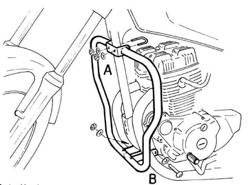 Honda CM 125 [1982-1986] - Barra di protezione del motore - 0