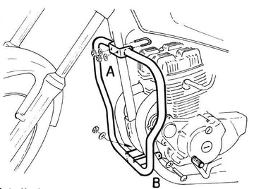 Honda CM 125 [1982-1986] - Barra di protezione del motore