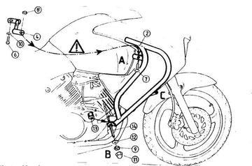 Honda Varadero 125 [2001-2006] - Barra di protezione del motore - 0