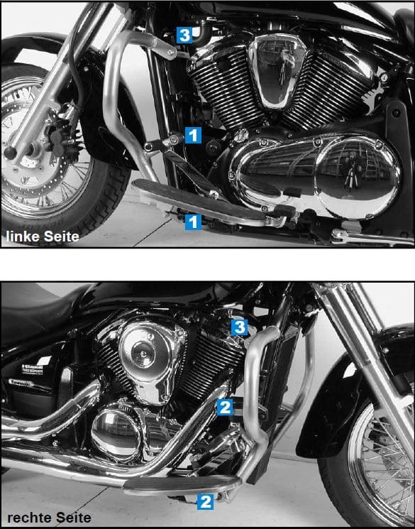 Kawasaki VN 900 Classic [2006-2017] - Barra di protezione del motore