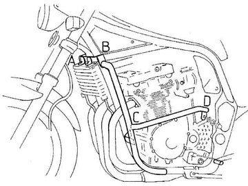Suzuki GSF 600 S [1996-1999] - Barra di protezione del motore