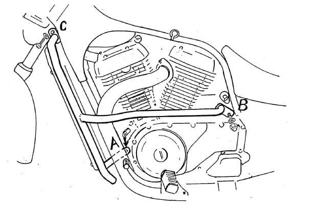 Suzuki vs 600 GLP IntrUder [1995-1997] - Barra di protezione del motore