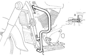Suzuki VL 1500 IntrUder [1998-2007] - Barra di protezione del motore