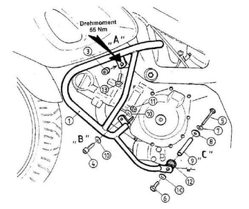 Suzuki SV 650 [1999-2002] - Barra di protezione del motore