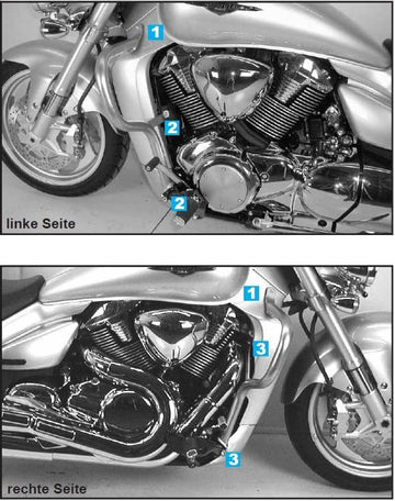 Suzuki M 1800 [2006-2012] - Barra di protezione del motore