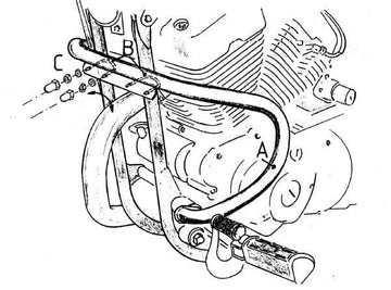 Yamaha XV 125 [1989-2002] - Barra di protezione del motore