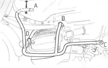 BMW R 1150 GS Adventure [2001-2005] - Barra di protezione del motore