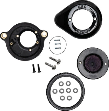 Harley-Davidson FLRT 1868 Freewheeler 114 [2022-2023] - Air Stinger Stealth Luftfiltersatz – Oberfläche: Schwarz – Bild 1
