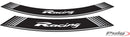 PUIG Racing Felgenrandaufkleber – Universal | Silber | PUIG 5531P