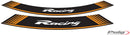 PUIG Racing Felgenrandaufkleber – Universal | Orange | PUIG 5531T