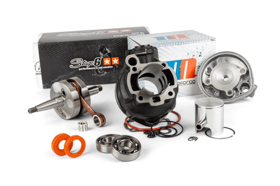 Beta RR-T SM 50 2T - cylinder crankshaft 80ccm gray cast iron