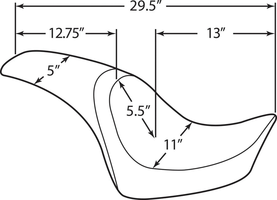 harley davidson flstc [DRAG SPECIALTIES] – Predator Sitz