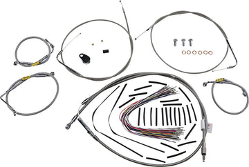 Harley Davidson Touring [BURLY BRAND] - set di montaggio maniglia per modelli Touring più vecchi con manubri Bagger Bar - 0