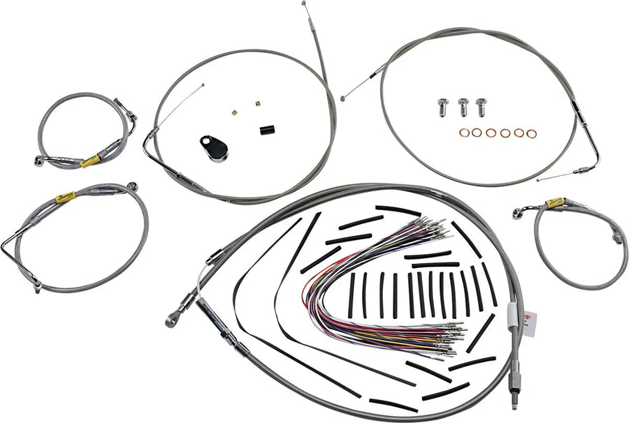 Harley Davidson Touring [BURLY BRAND] - set di montaggio maniglia per modelli Touring più vecchi con manubri Bagger Bar