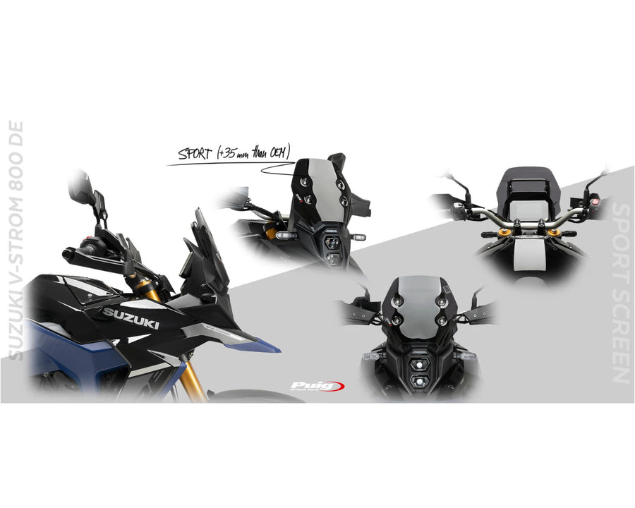 SUZUKI DL 800 V-STROM [2025] – Cupolino Touring – Trasparente