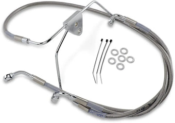 Harley Davidson flhtcui [DRAG SPECIALTIES] - Kit tubi freno prolungati in acciaio inossidabile - 0