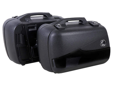 Seitenkoffer [Hepco & Becker] - Koffersatz Junior Flash schwarz Enduro 30L/40R – Universell