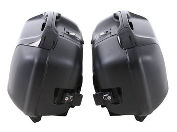 Valigie laterali [Hepco & Becker] - Set di valigie Journey 42 con copertura nera – universale