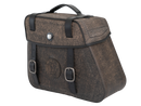Motorradtasche [Hepco & Becker] - Leder Rugged braun links – Cutout
