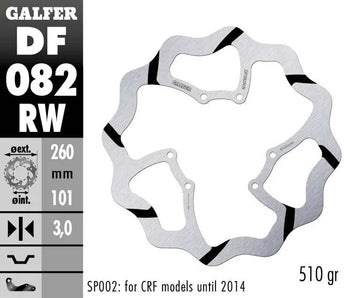 Red Moto CRF 450 R Enduro [2017] - Oversize Wave® brake disc – picture 2