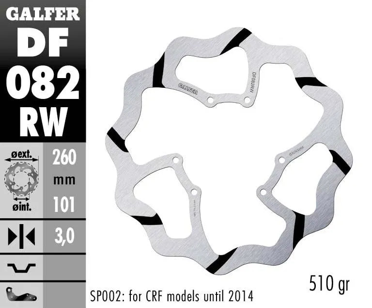 Red Moto CRF 450 RX Supermoto [2017-2018, 2020] - Disco freno Oversize Wave® - foto 2