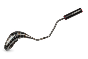 Derbi Senda R X-Treme Enduro '05 - '10 50 2T D50B0 - Auspuff 80 - 90 rot / schwarz