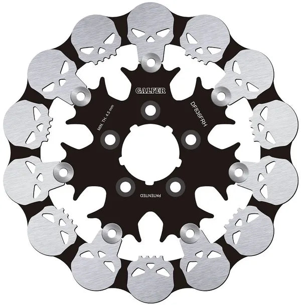 Harley-Davidson FLHRC 1750 Road King Classic 107 [2017, 2019] - Floating brake disc Skull - Image 3