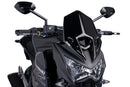 KAWASAKI Z 800 E [2016] - Parabrezza sportivo di nuova generazione PUIG | Nero | PUIG6401N