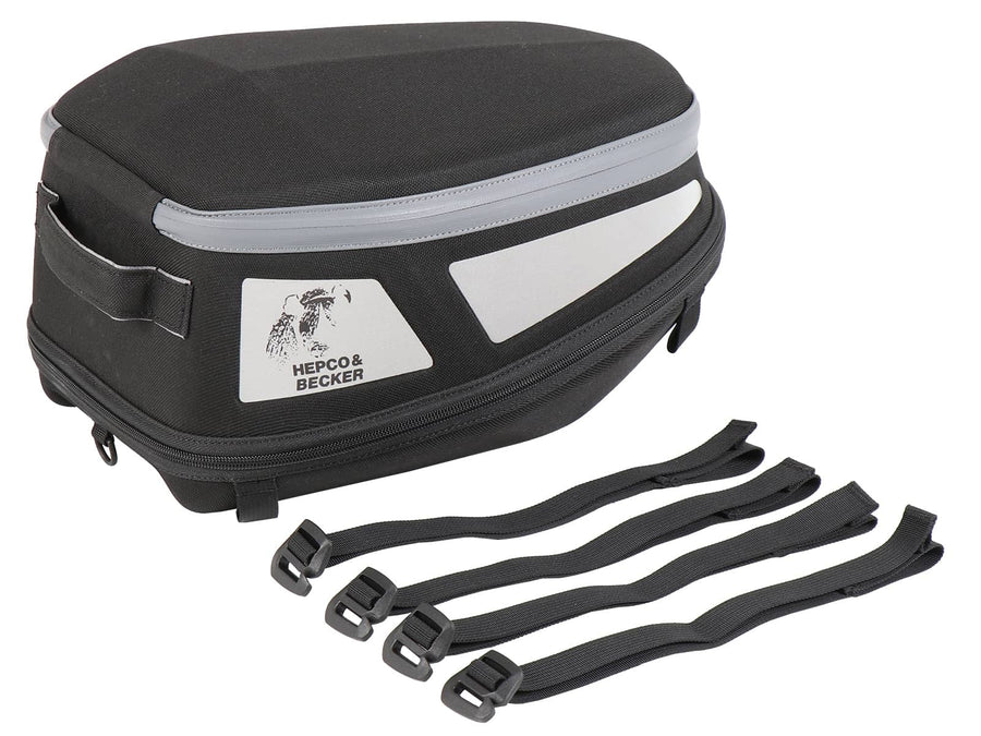 Tail bag [Hepco & Becker] - Royster Rearbag Sport tail bag with strap attachment - black/gray – Sportrack