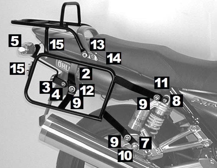 Yamaha XJR 1300 [2004-2006] - Komplett-Träger Lock-it