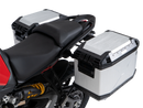 DUCATI Multistrada V2 [2025-2026] - Portapacchi Set Cutout nero incl. Set di borse laterali Xplorer Cutout argento