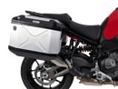 DUCATI Multistrada V2 [2025-2026] - Portapacchi Set Cutout nero incl. Set di borse laterali Xplorer Cutout argento