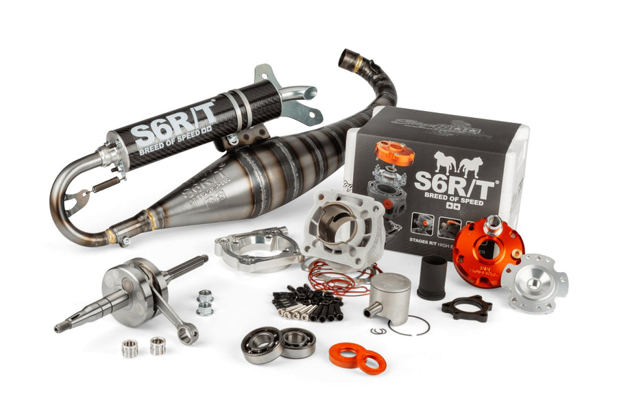 Aprilia SR Netscaper 50 2T LC - kit tuning scarico cilindro R/T 70cc