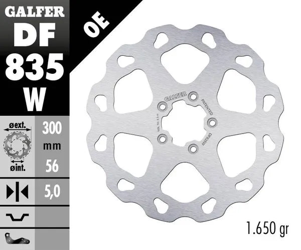 Harley-Davidson XL 1200 C Sportster Custom [2020] - Wave® brake disc - surface: silver, stainless steel - picture 4