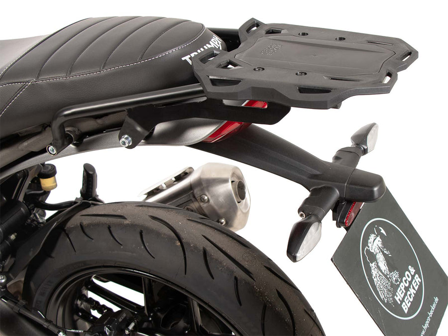Portapacchi posteriore Hepco & Becker Smartrack per Triumph Scrambler 400 X (2024-2026) - incluso nel set completo