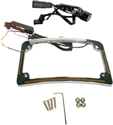 Harley Davidson fltruse [CUSTOM DYNAMICS] – Cornice targa con raggio a LED - 0