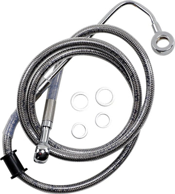 harley davidson flstc [DRAG SPECIALTIES] – Verlängerte Edelstahl-Bremsleitung