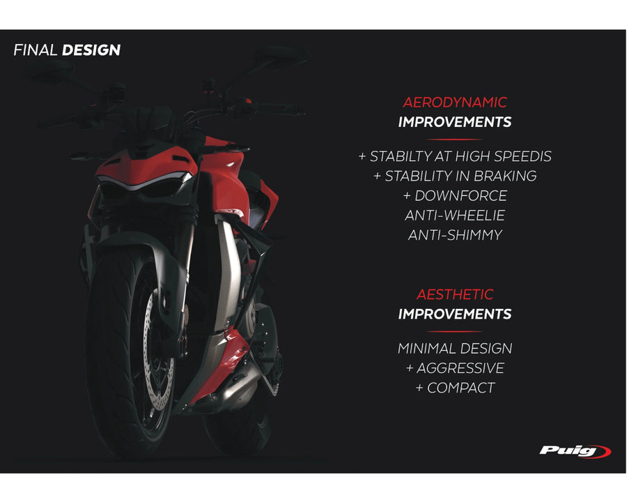DUCATI STREETFIGHTER V2 [2024] – Naked Verkleidungsscheibe Windschild Side