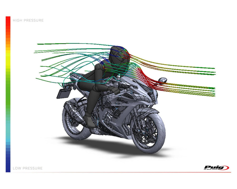 KAWASAKI ZX-10RR NINJA PERFORMANCE [2018] – R-Racer Scheibe – Schwarz