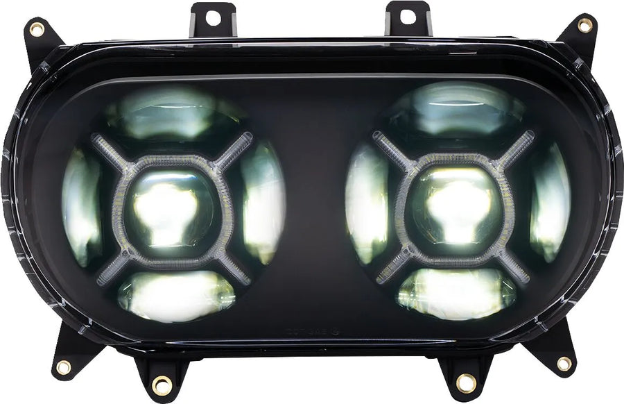 Harley Davidson FLtruse [CUSTOM DYNAMICS] – Faro anteriore a LED a doppia X