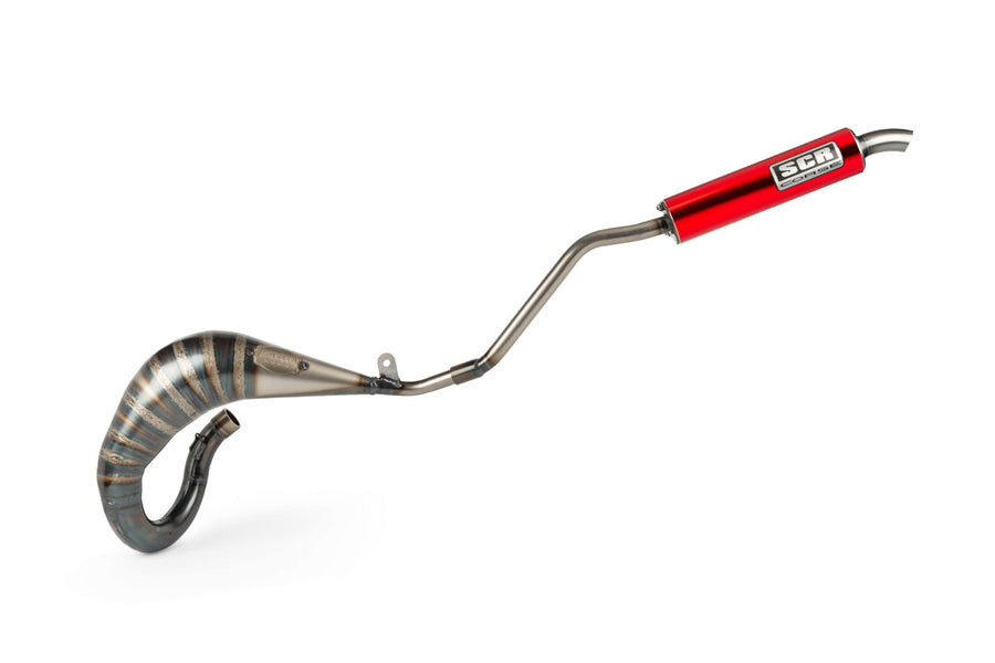 Beta RR-T SM 50 2T - Exhaust Handmade Cross 50-70 red