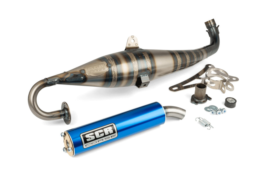 Aprilia SR Netscaper 50 2T LC - Scarico Handmade 70 blu
