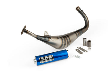 Beta RR SM 50 2T - Auspuff Handmade 50-70 blau