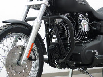 Harley Davidson Dyna Glide Low Rider [2015-2017] - Schutzbügel, große Ausführung aus 38 mm Rohr, eckige Form, schwarz