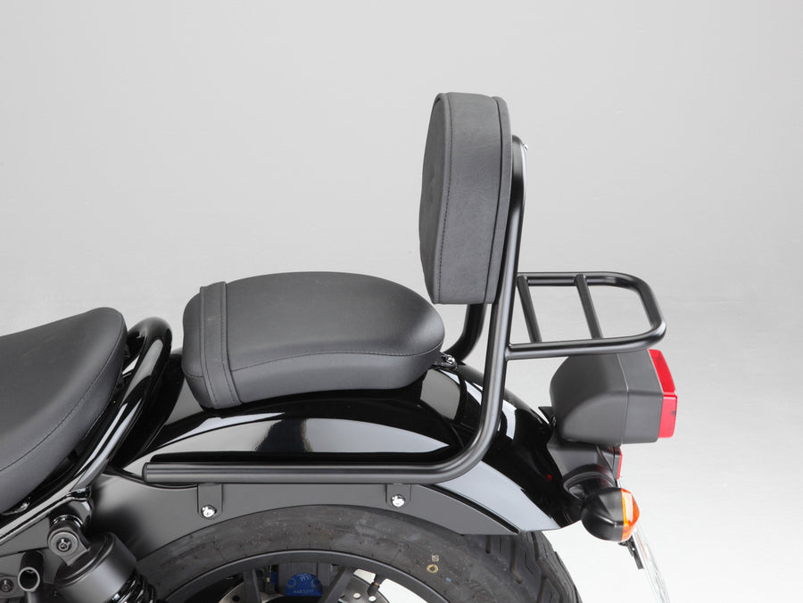 Honda CMX 500 Rebel (PC56A) 2017- [2017] - Barra femminuccia fatta di tubi con cuscini e portapacchi, nero
