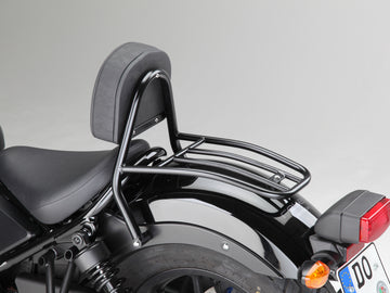 Honda CMX 500 Rebel (PC56A) 2017- [2017] - Fahrer Sissy Bar mit Kissen und Gepäckträger, schwarz