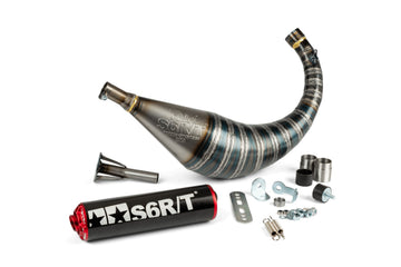 Beta RR-T SM 50 2T - Auspuff R/T 70 - 80 Schwarz / Rot