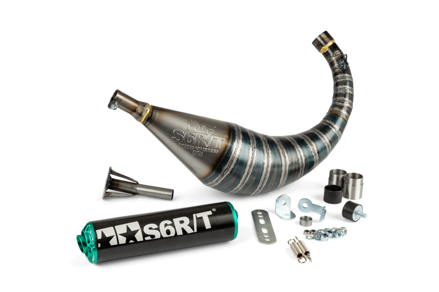 Beta RR Enduro 50 2T - Scarico R/T 70 - 80 Nero / Turchese
