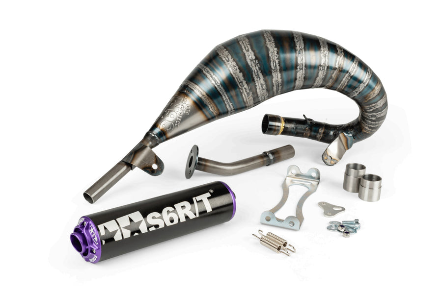 Beta RR Enduro 50 2T - Scarico R/T 70-80 Nero / Viola