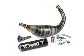 MBK X-Limit Enduro 50 2T AM6 [2004–] - Auspuff R/T 80–90 Schwarz / Lila
